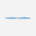 Pulsera Letras Bañada en Plata - Niño - Azul Cielo