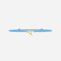 Golden Letters Bracelet - Child - Sky Blue