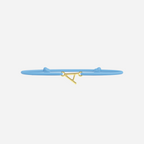 Golden Letters Bracelet - Child - Sky Blue