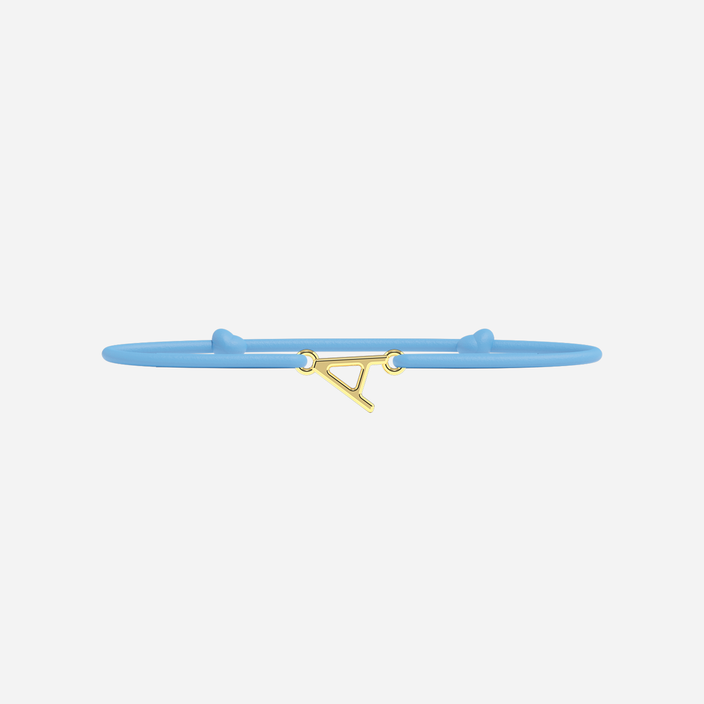 Golden Letters Bracelet - Child - Sky Blue