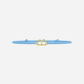 Golden Letters Bracelet - Child - Sky Blue