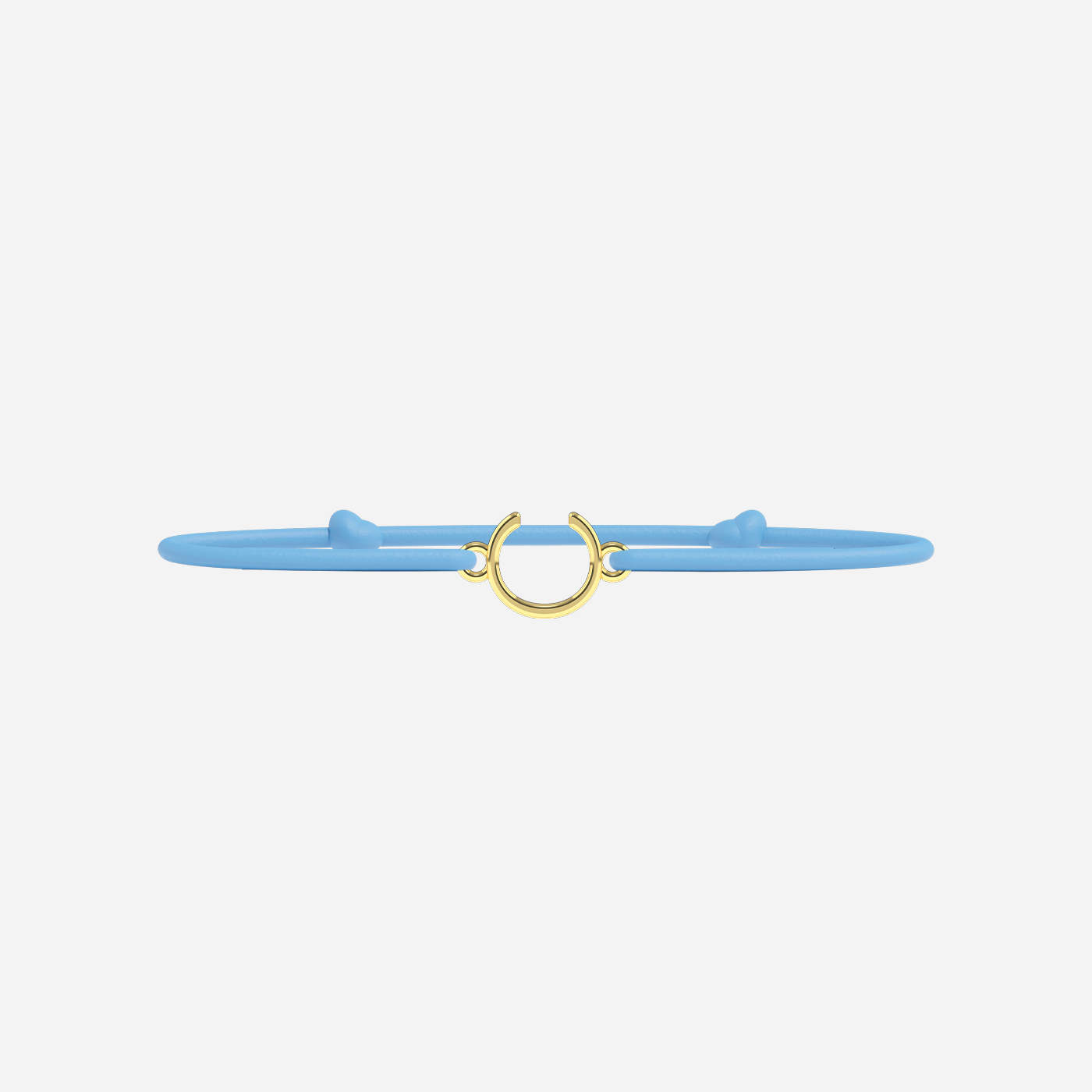 Golden Letters Bracelet - Child - Sky Blue