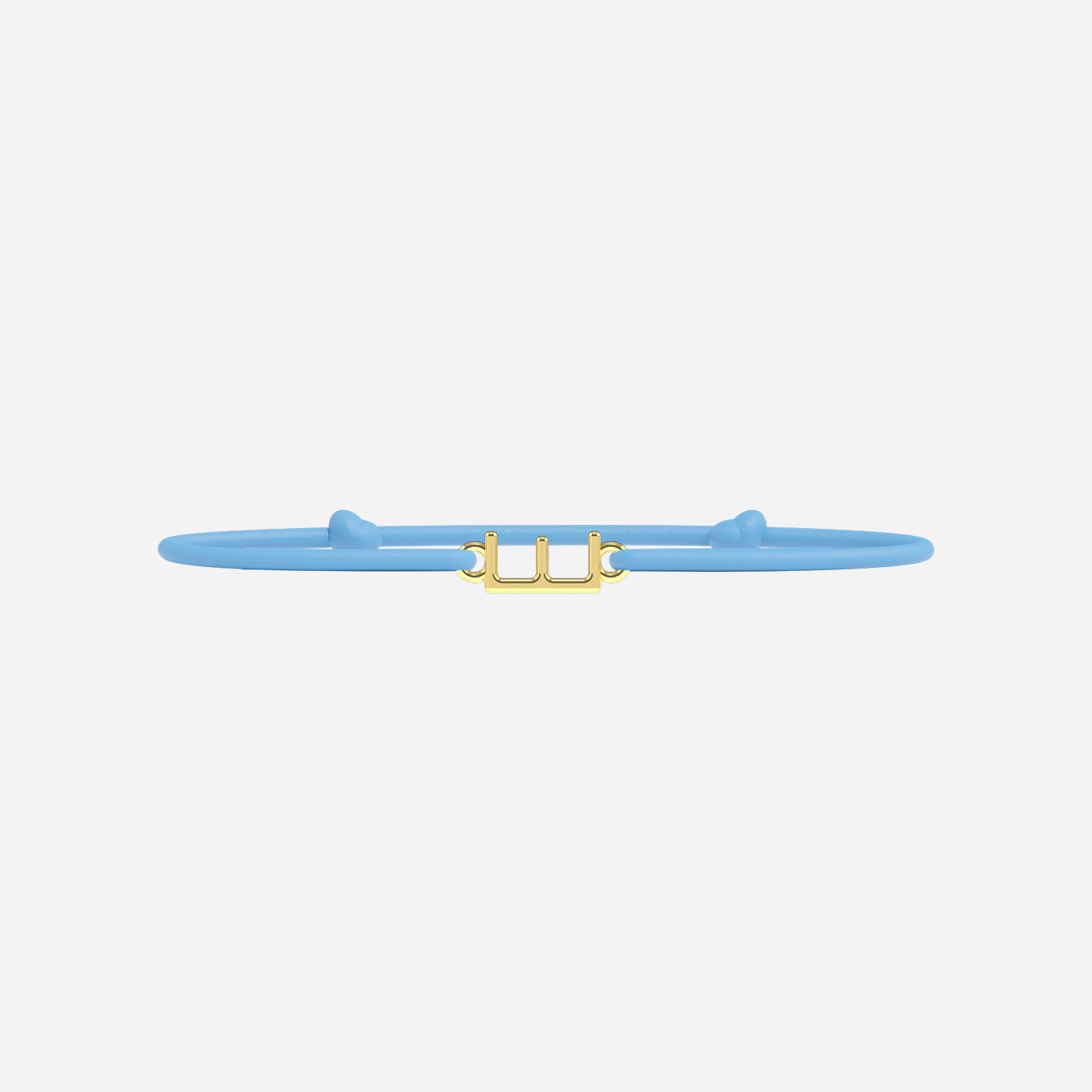 Pulsera Letras Doradas - Niño - Azul Cielo