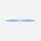 Golden Letters Bracelet - Child - Sky Blue