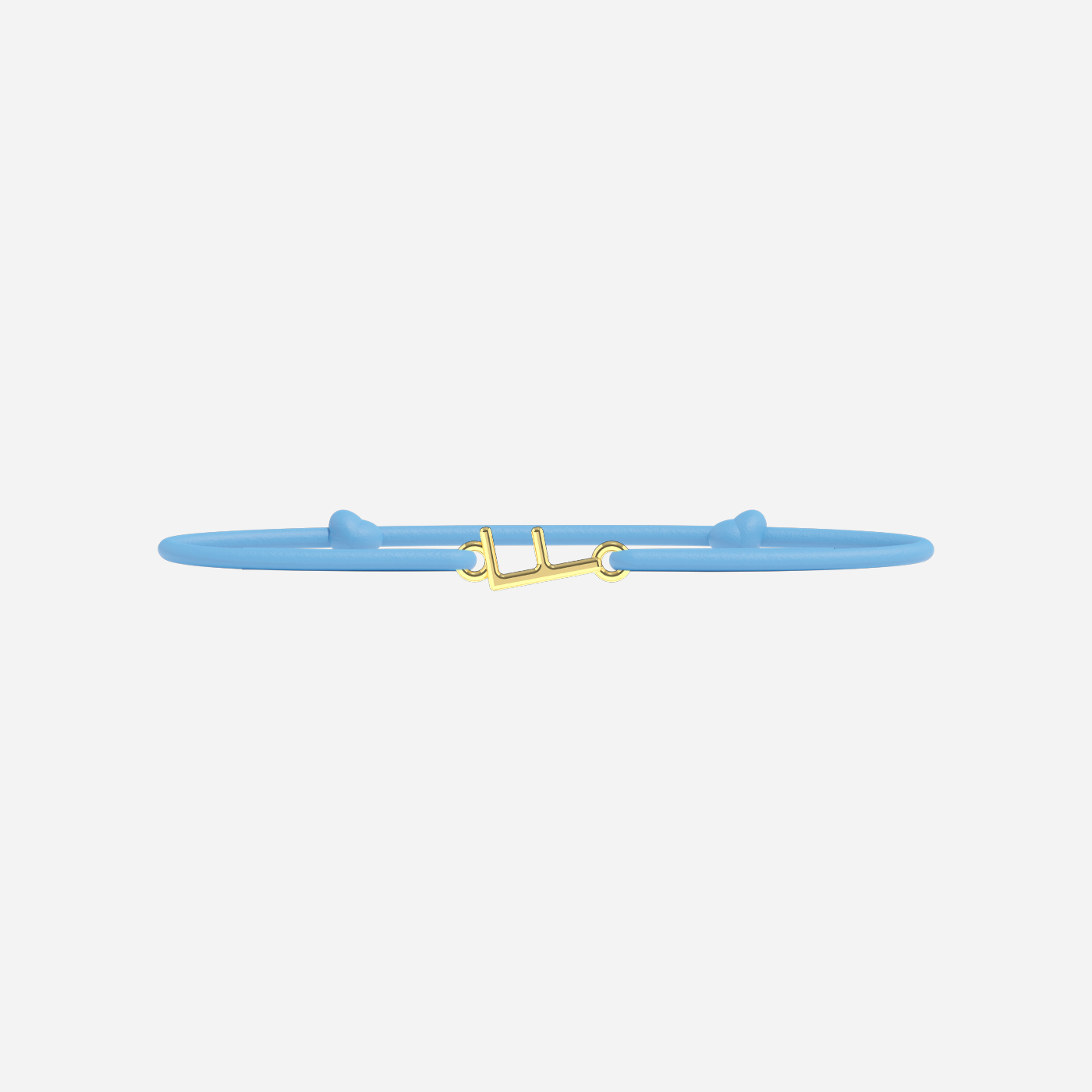 Golden Letters Bracelet - Child - Sky Blue