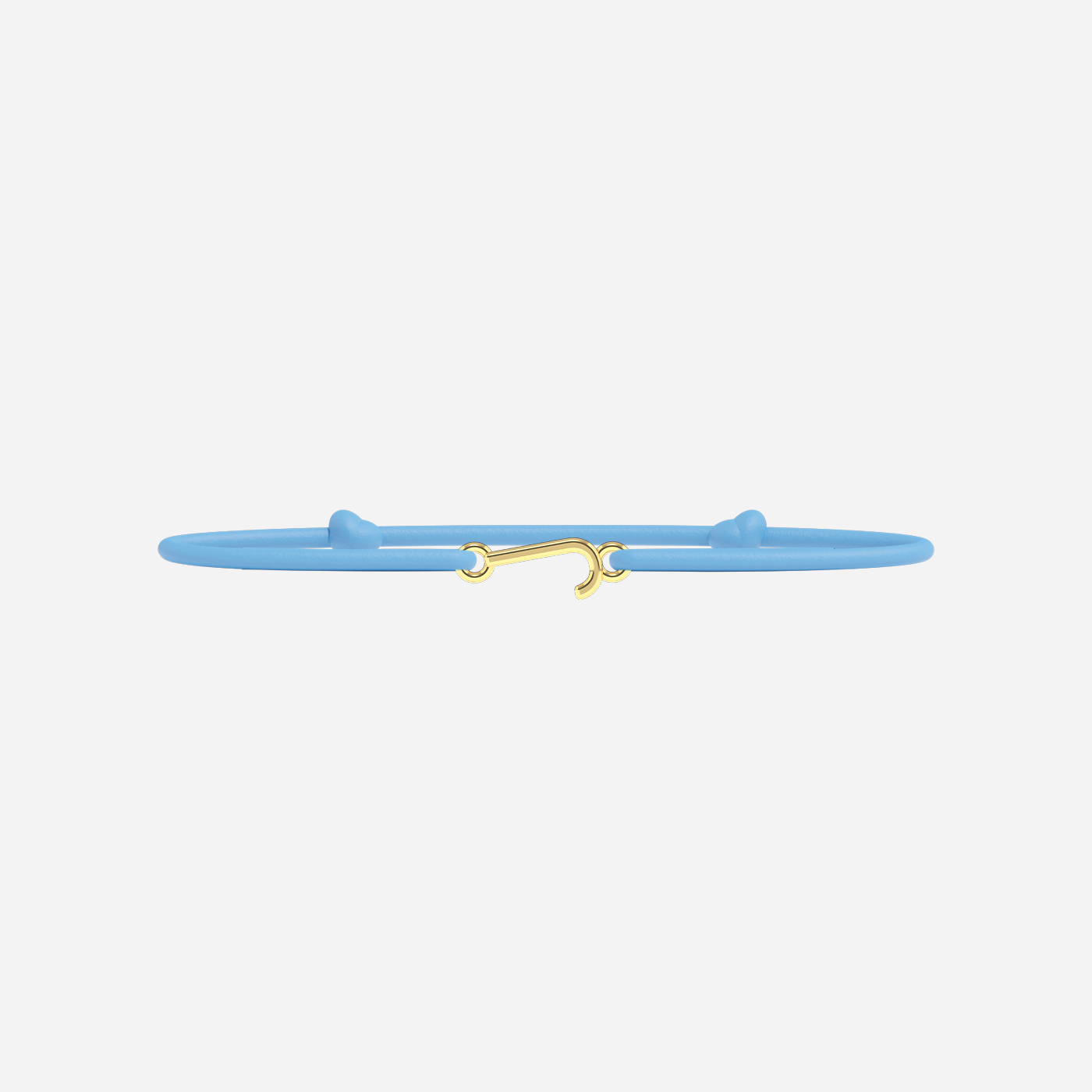 Golden Letters Bracelet - Child - Sky Blue