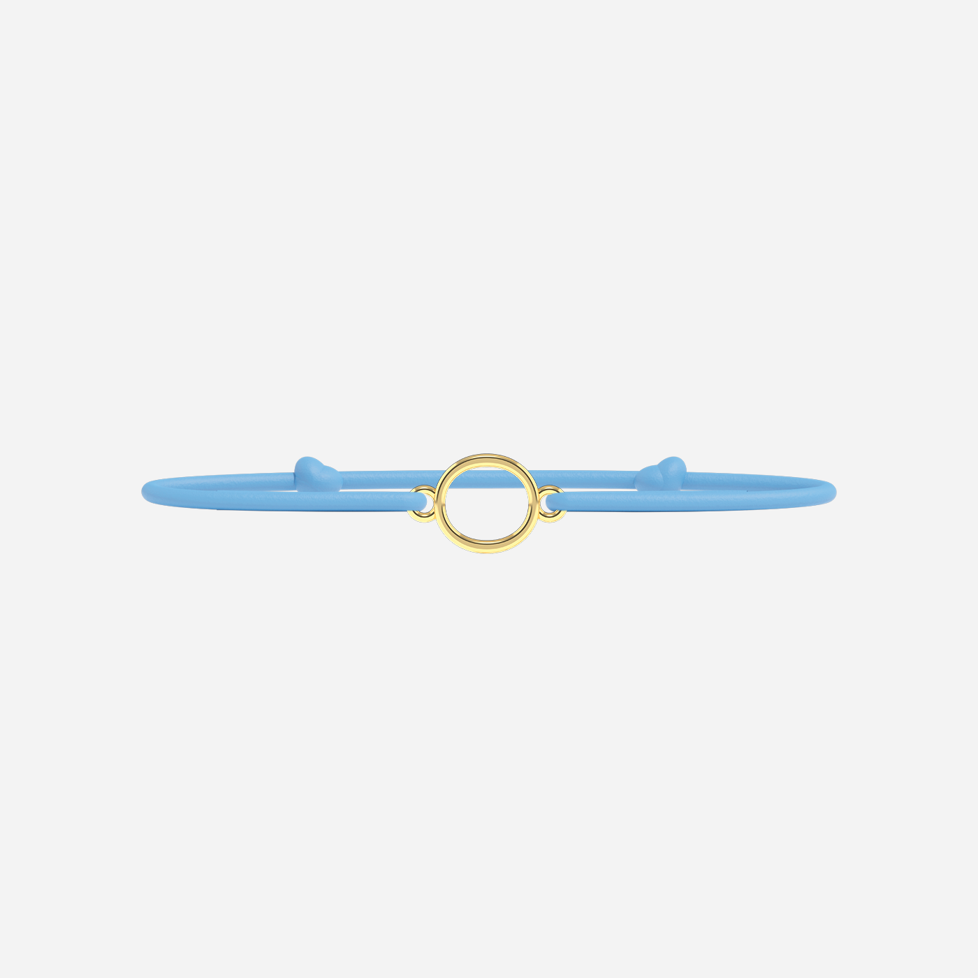 Bracelet Lettres Dorées Enfant - Bleu Ciel