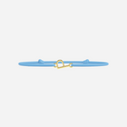 Golden Letters Bracelet - Child - Sky Blue