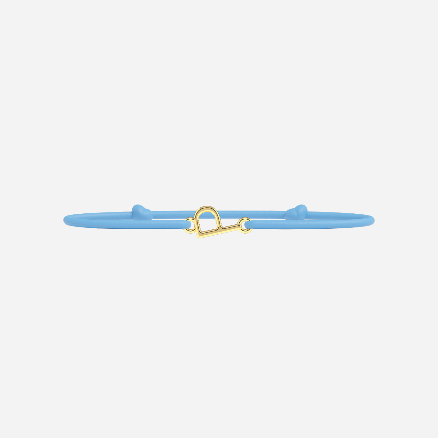 Golden Letters Bracelet - Child - Sky Blue