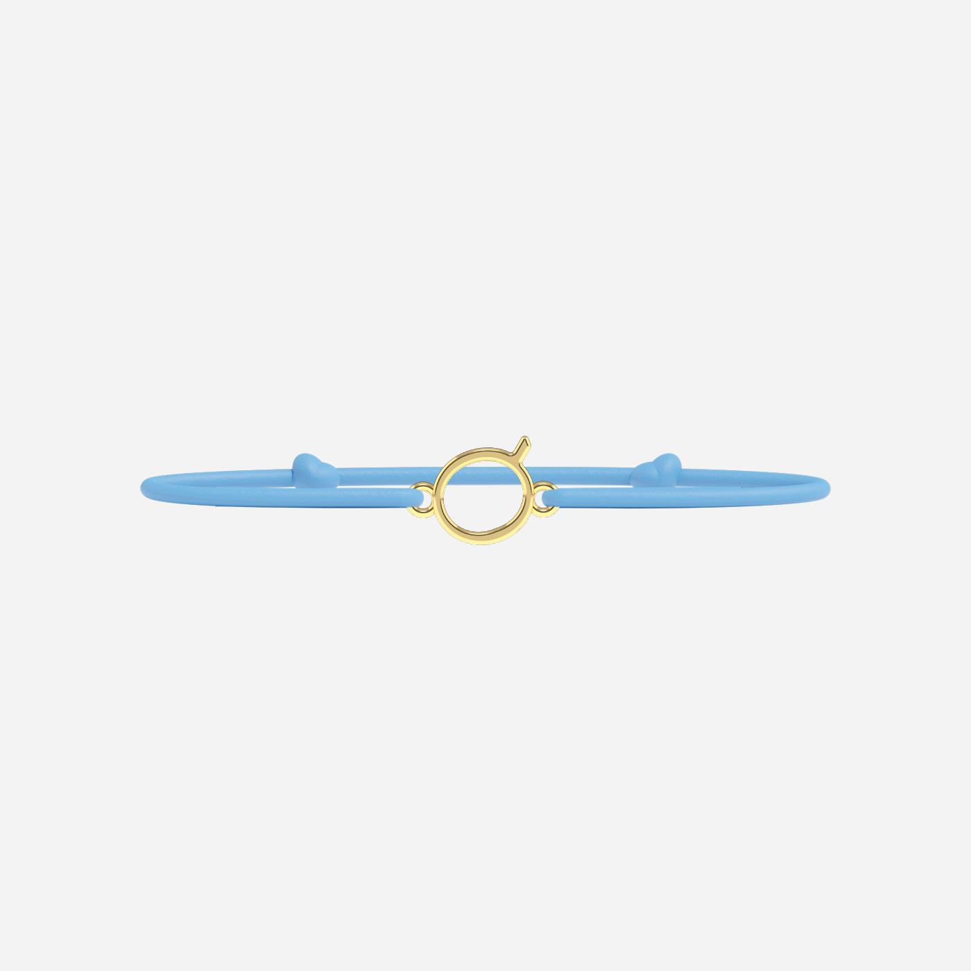 Bracelet Lettres Dorées Enfant - Bleu Ciel