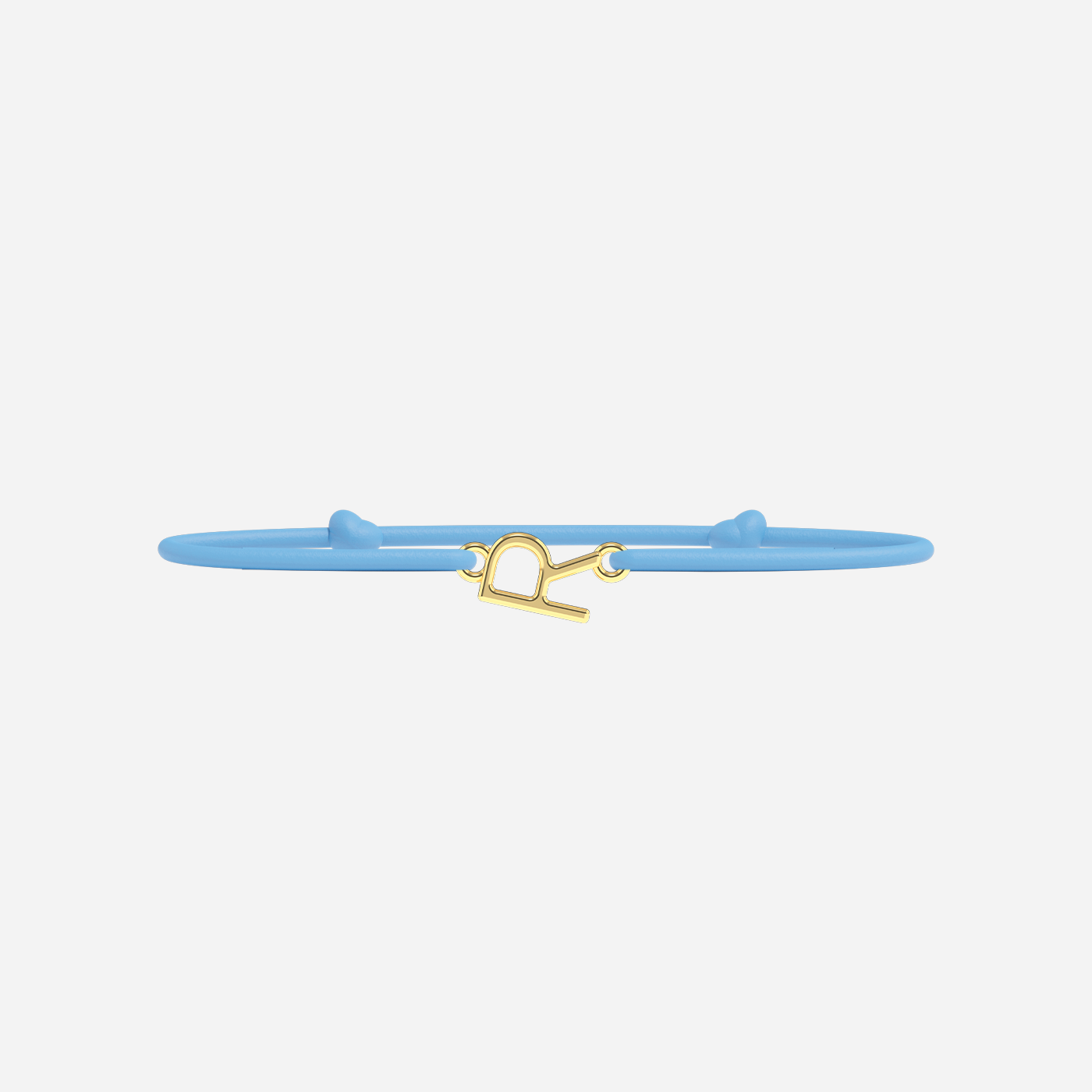 Pulsera Letras Doradas - Niño - Azul Cielo