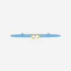 Golden Letters Bracelet - Child - Sky Blue
