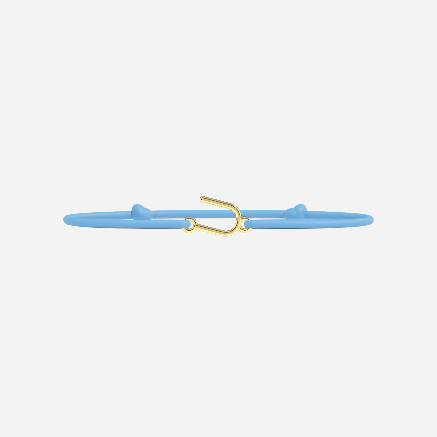Bracelet Lettres Dorées Enfant - Bleu Ciel