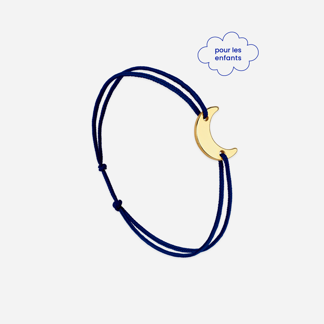 Bracelet Lune Bleu Nuit - Bleu Nuit