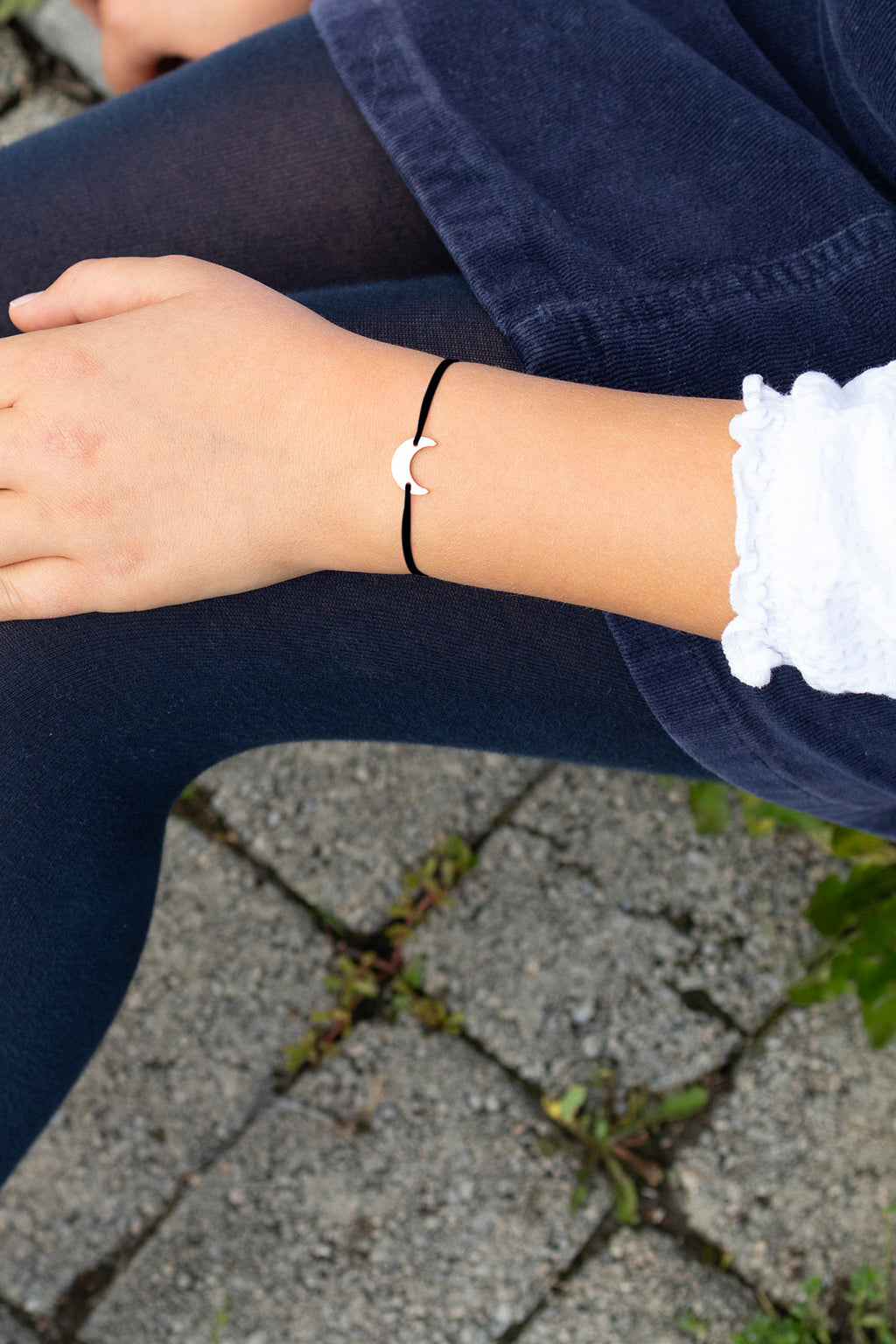 Bracelet Lune Noir  - Noir