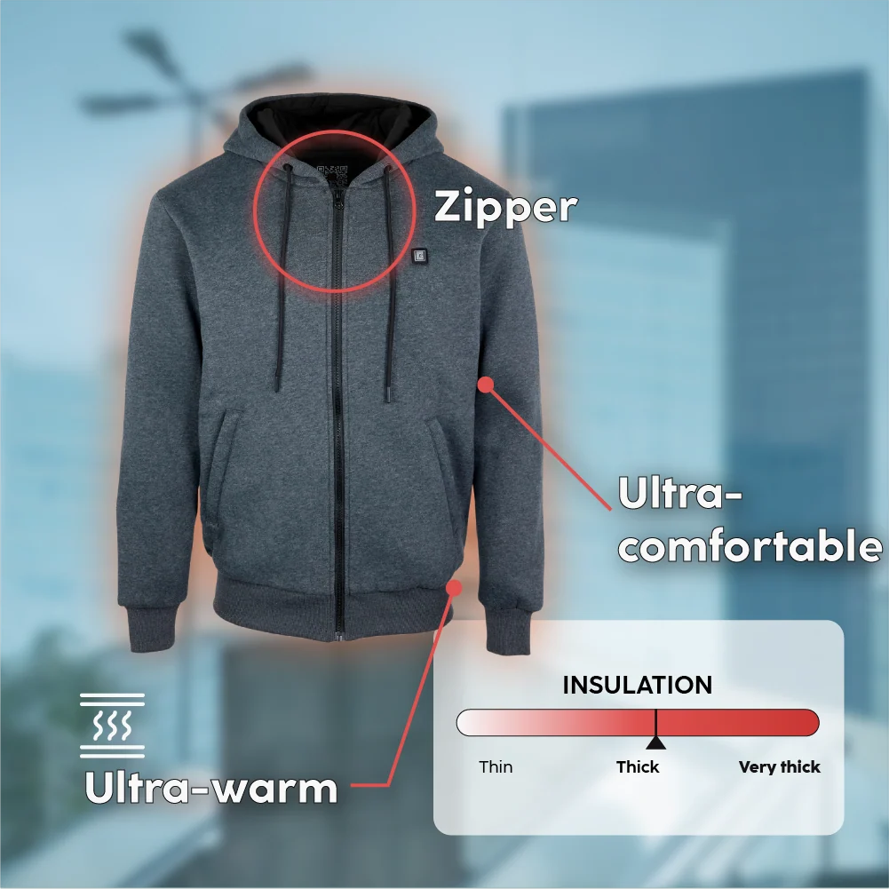 Sweat Chauffant Zippé
