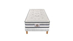 Chambourcy - Ensemble Matelas + Sommier - Blanc/Noir