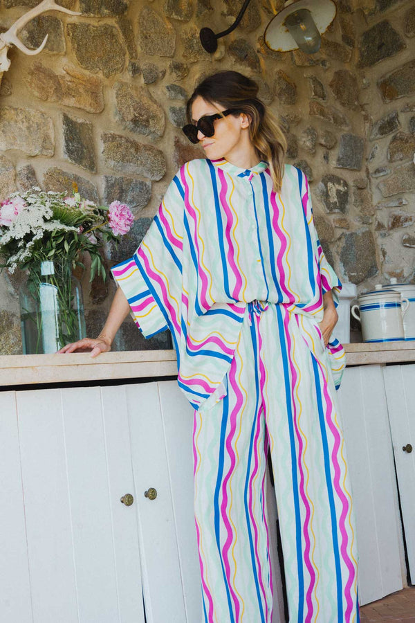 Théodore Pantalones Rainbow Lines