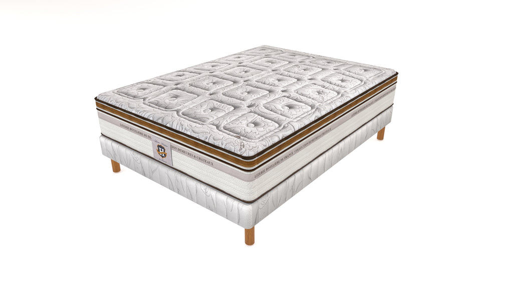 Renaissance - Mattress + Box Spring Set - White/Brown