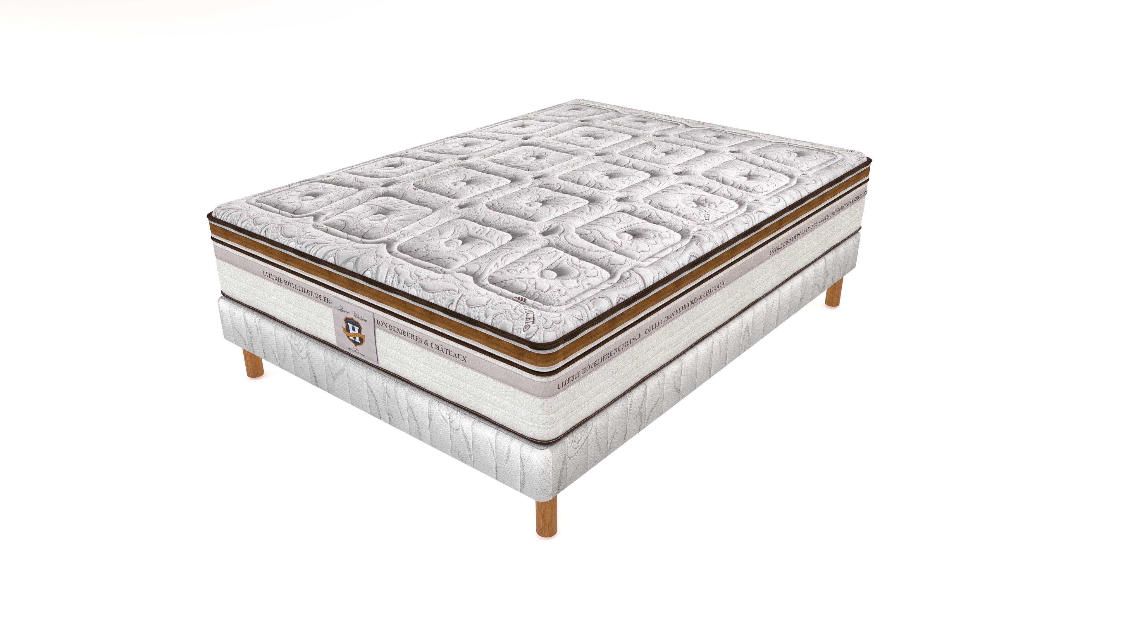 Renaissance - Mattress + Box Spring Set - White/Brown
