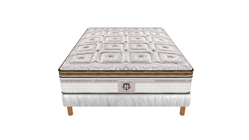 Renaissance - Mattress + Box Spring Set - White/Brown