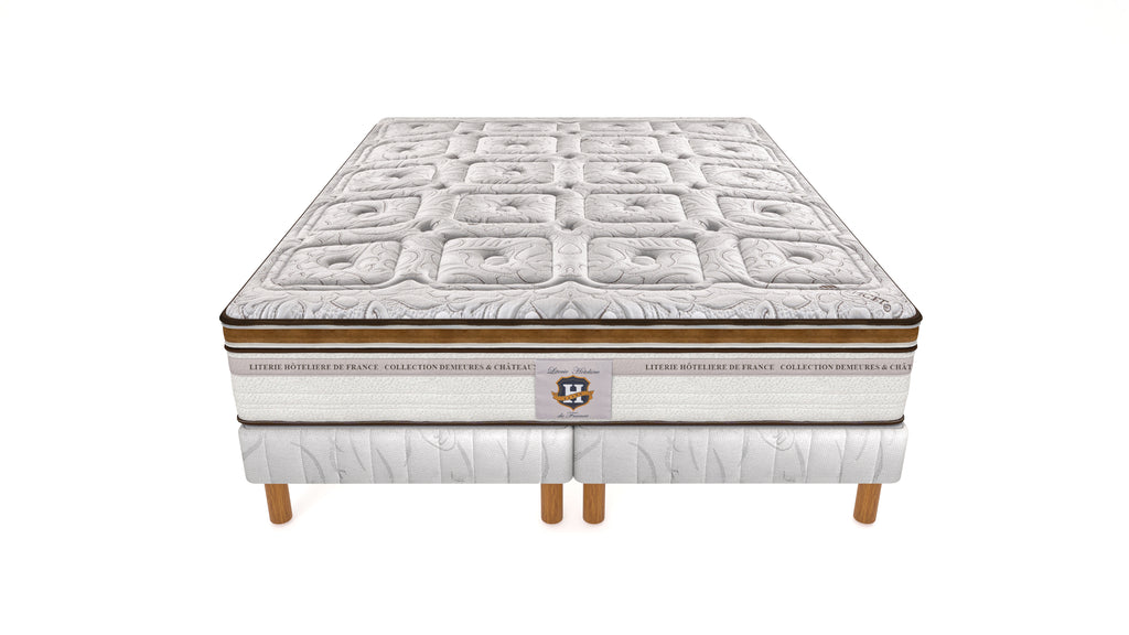 Renaissance - Mattress + Box Spring Set - White/Brown
