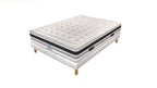 Versailles - Ensemble Matelas + Sommier - Blanc/Noir