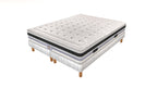 Versailles - Ensemble Matelas + Sommier - Blanc/Noir