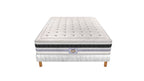 Versailles - Ensemble Matelas + Sommier - Blanc/Noir