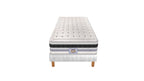 Versailles - Ensemble Matelas + Sommier - Blanc/Noir