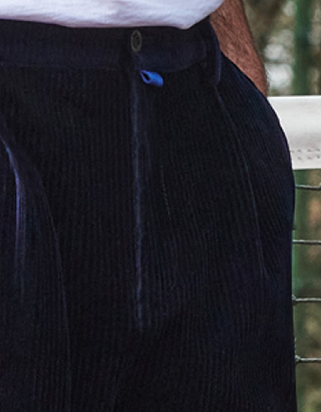 Enzo Chino Trousers - Dark Navy - Men's