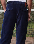 Enzo Chino Trousers - Dark Navy - Men's
