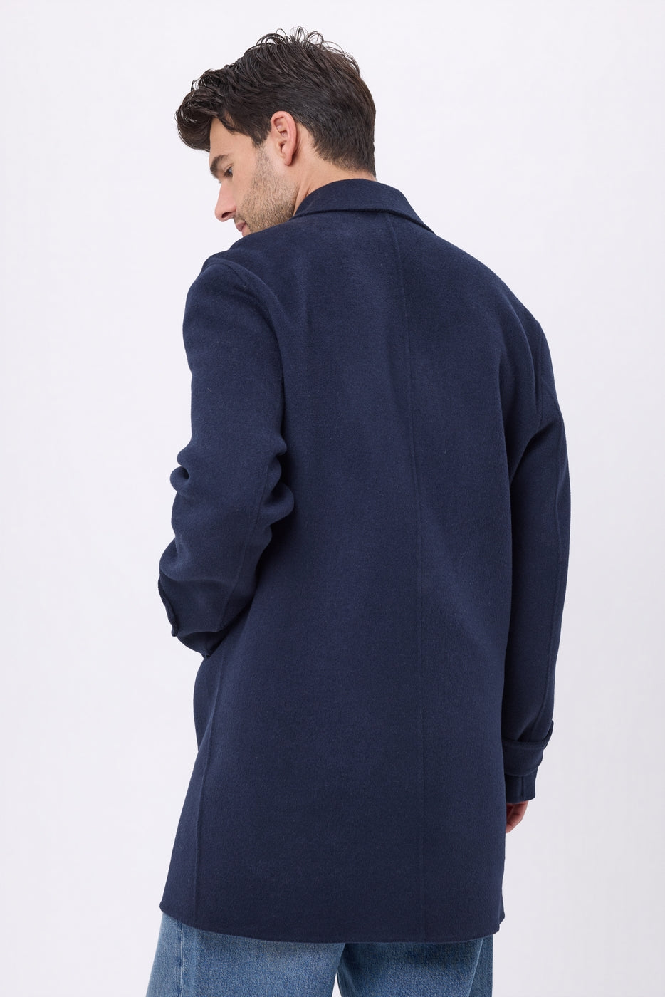 Herenmantel Enzo - Marineblauw - Heren