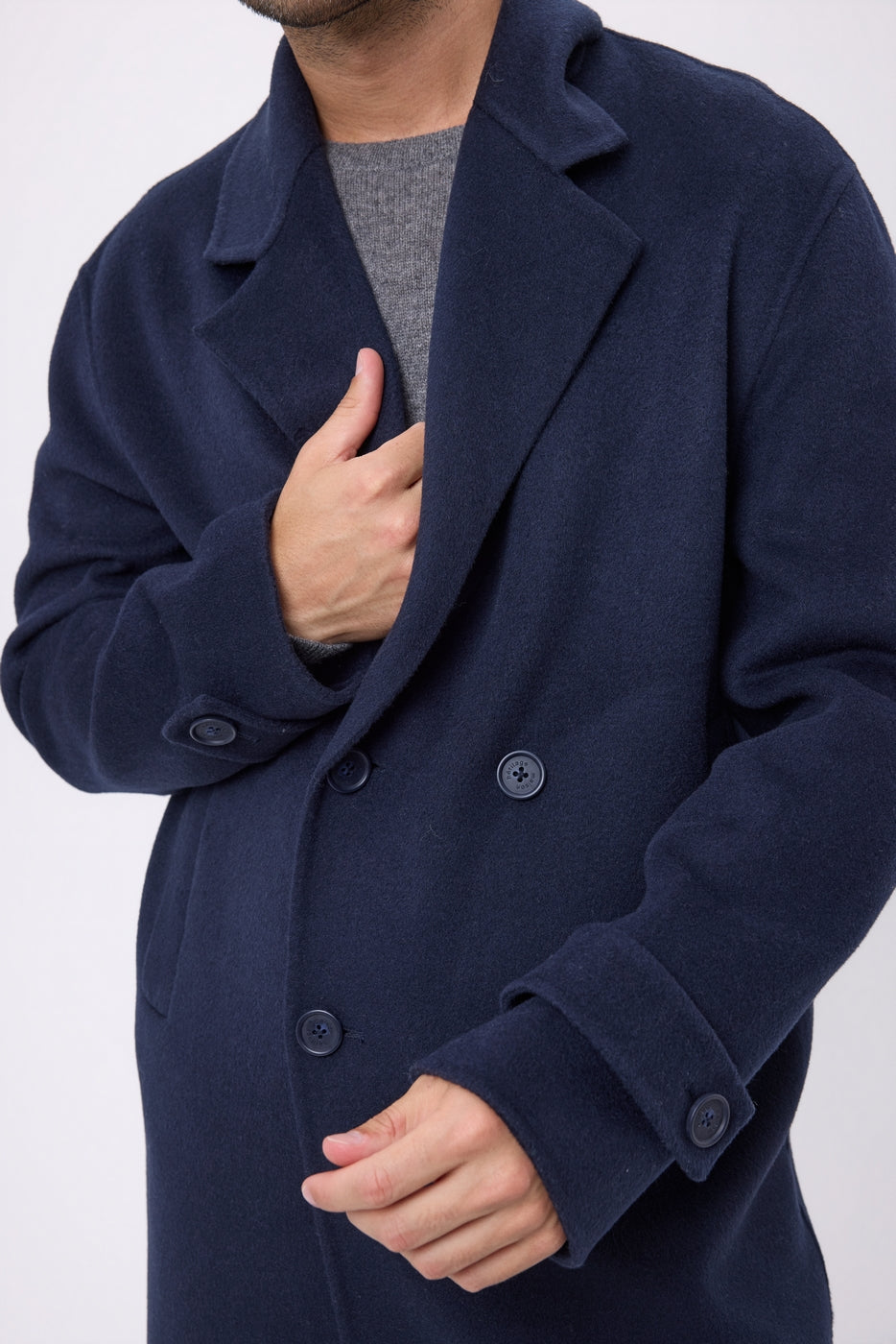Herenmantel Enzo - Marineblauw - Heren