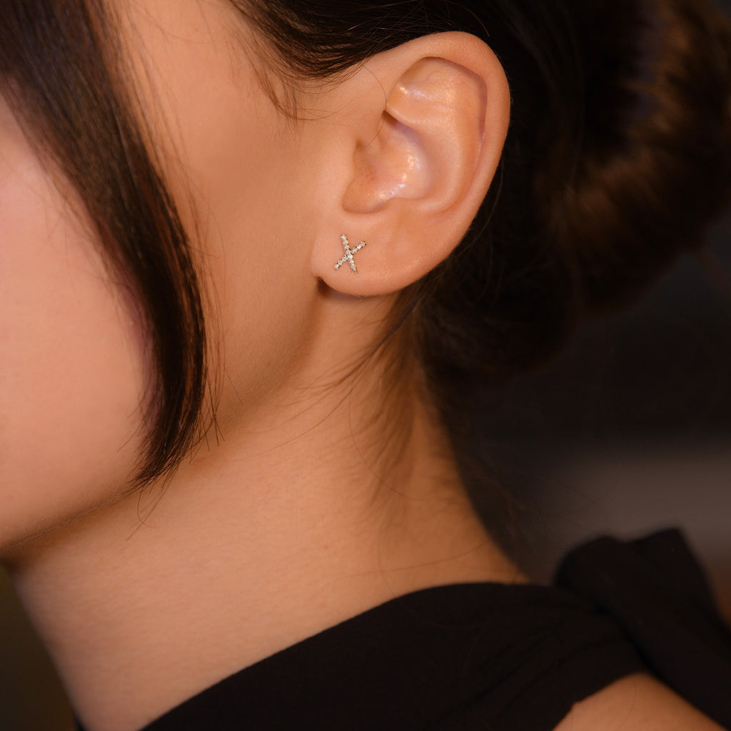 Pendientes " Life" Diamantes 0,12 Ct/26