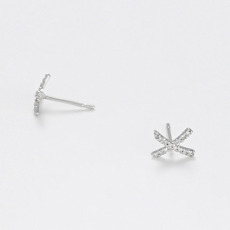 Boucle D'Oreilles " Life" Diamants 0,12Ct/26 - Or Blanc