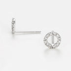 Pendientes "Simplicity" D 0.10" Simplicity" D 0.10Ct/24 - Oro blanco 375/1000