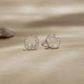 Boucles D'Oreilles "Simplicité" Diamant : 0,10" Simplicité" Diamant : 0,10Ct/24 - Or Blanc