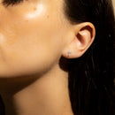 Boucles D'Oreilles "Jolie Croix" D0,05/16 - Or Blanc