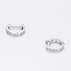 Boucles D'Oreilles "Anneau Pm" Diamants 0,06Ct/20 - Or Blanc