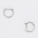 "Pm Ring" Diamond Earrings 0.06Ct/20 - White Gold