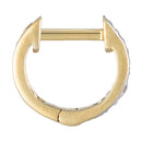 Boucles D'Oreilles "Anneau Pm" Diamants 0,06Ct/20 - Or Jaune 375/1000