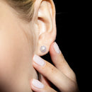 Blanc Pendientes "Enchanted Pearls" D0,14/32 Perlas Blancas 4Mm - Oro 375/1000