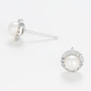 Blanc Pendientes "Enchanted Pearls" D0,14/32 Perlas Blancas 4Mm - Oro 375/1000