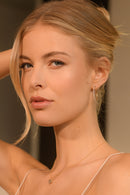 Boucles D'Oreilles "Elégantes Créoles" 0,24Ct/80 - Or Jaune 375/1000