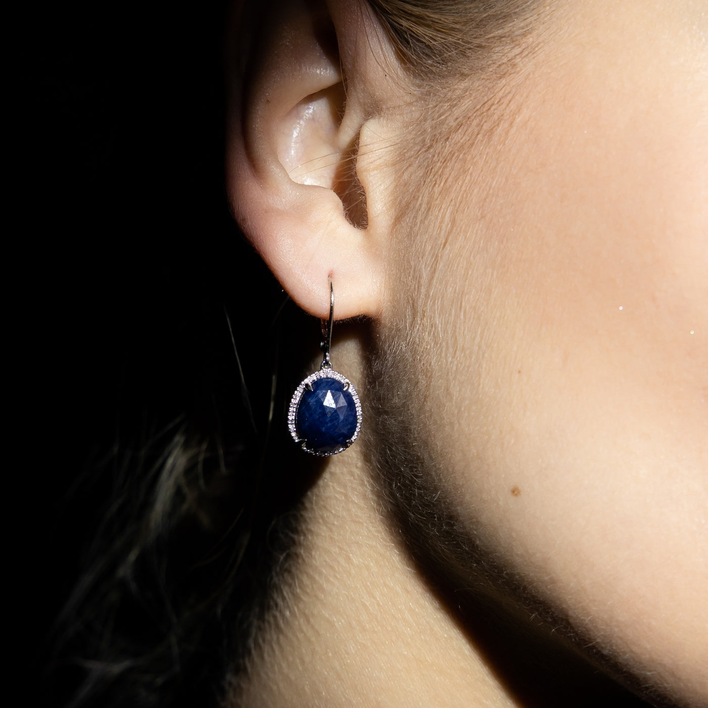 Boucles D'Oreilles "Bermudes Nouvelles" D0,15/50 S9,8/2 - Or Blanc 375/1000