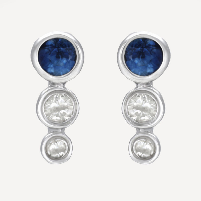 Boucles D'Oreilles "Dulce" D0,055/4 S0,15/2 - Or Blanc 375/1000