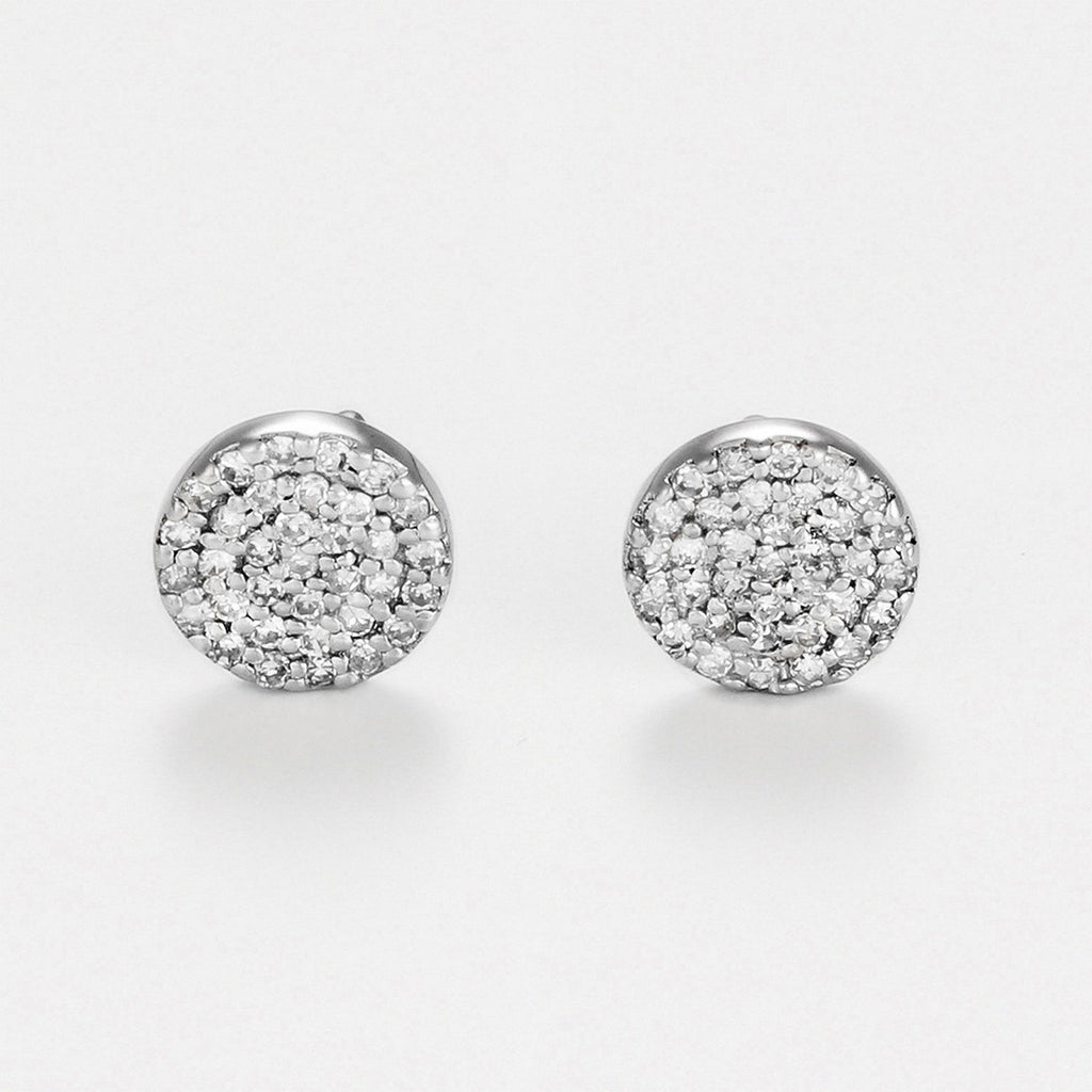 Pendientes "Sparkling Round" - 0,2 quilates/68 diamantes - Oro blanco