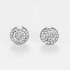 Pendientes "Sparkling Round" - 0,2 quilates/68 diamantes - Oro blanco