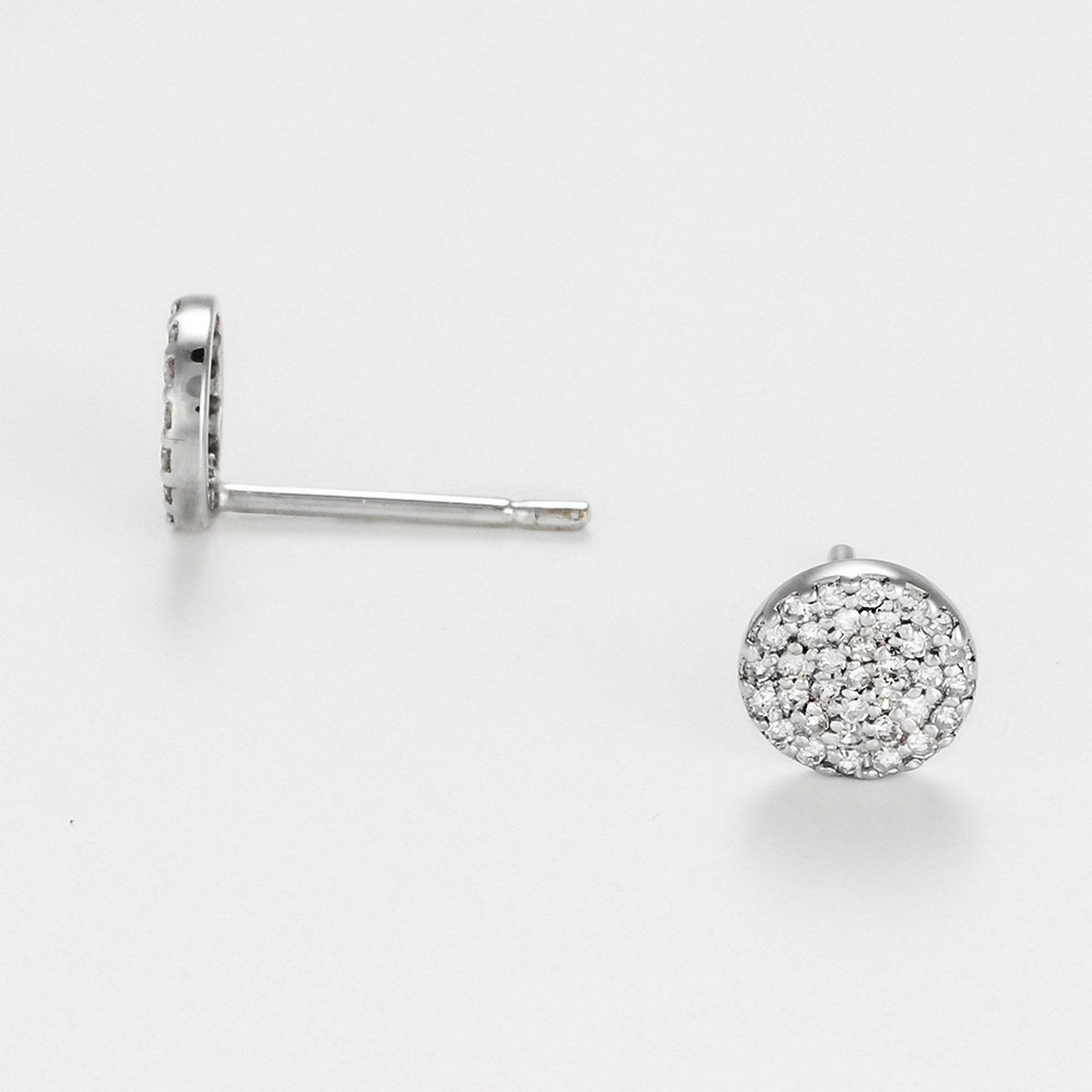Pendientes "Sparkling Round" - 0,2 quilates/68 diamantes - Oro blanco